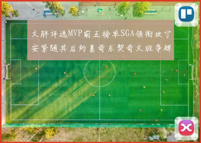 文胖评选MVP前五榜单SGA领衔坎宁安紧随其后约基奇东契奇文班争辉